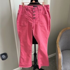 Chic Pink Boot Cut Jeans